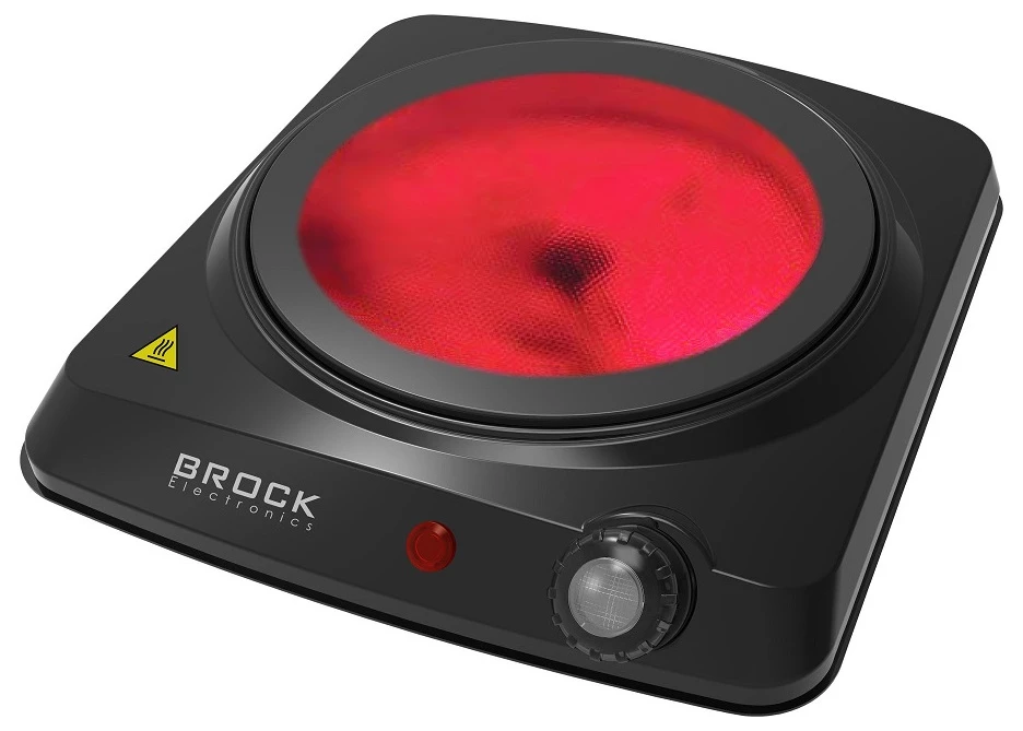 Plită electrică mini brock hpi3001bk, negru 3