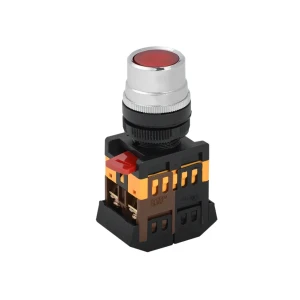 Buton cu iluminare iek ablf-22 1p 240 v 10 a ip40 roșu