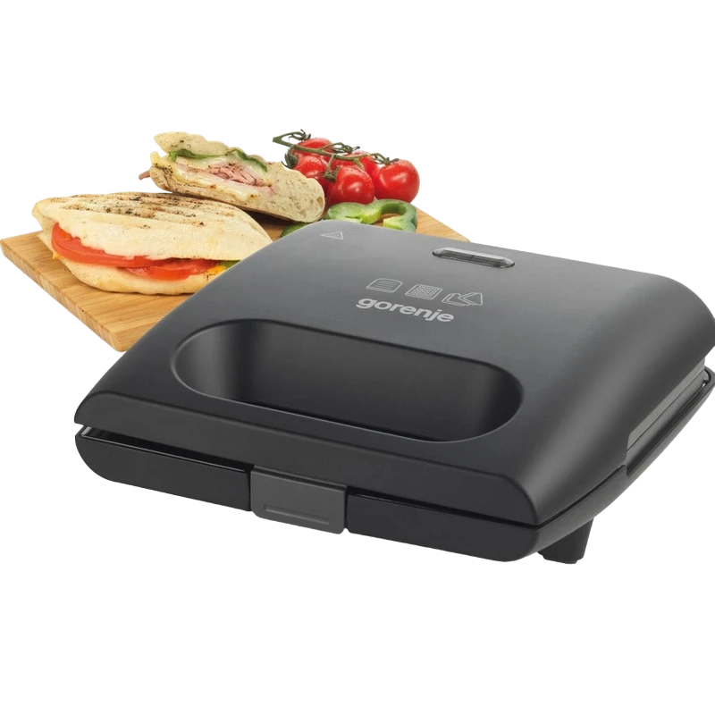 Aparat pentru sandwich multifunctional gorenje sm703gcb, negru 8