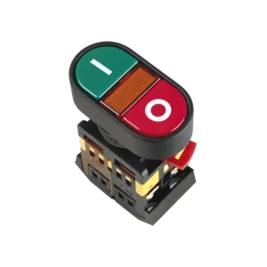Buton iek apbb-22n 1p+1z 230 v 10 a ip40 roșu/verde
