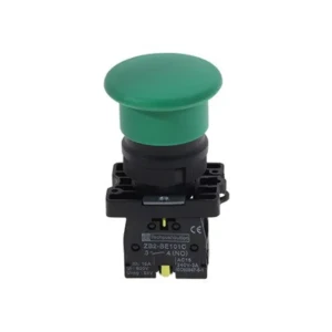 Buton ciupercă cu fixare himel hlay5 1p 380 v 6 a ip40 verde
