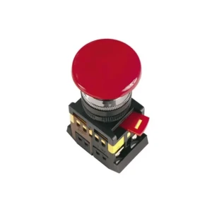Кнопка iek aeal-22 1p 400/660 в 10 a ip40 красный