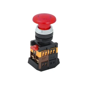 Кнопка aela-22 1p 220 в 15 а ip66 красный kasan
