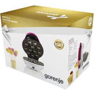 Aparat de preparat waffle gorenje wcm702pw, alb | roz Thumbnail 11