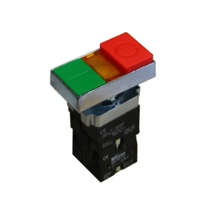 Кнопка пуск-стоп kasan xb2bw8475 2p 220 - 240 в 6 a ip55 красный/зелёный