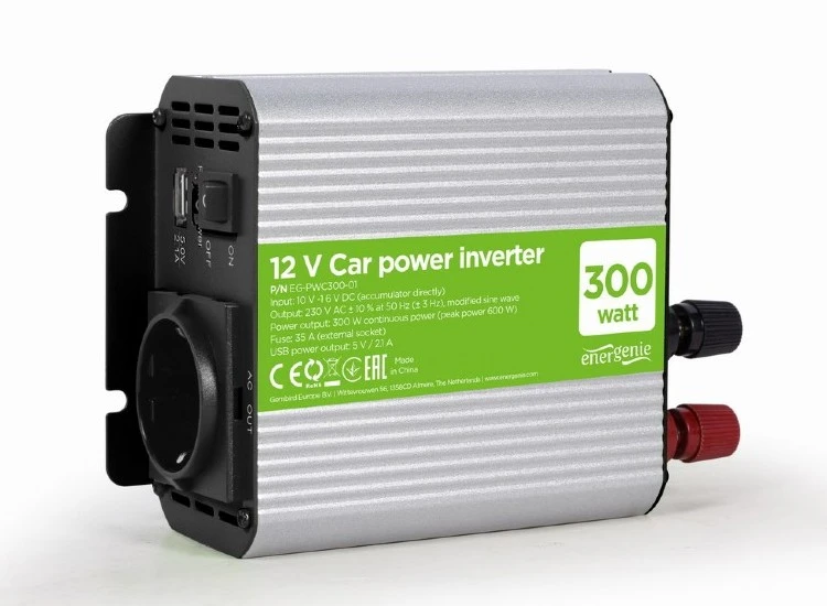 Invertor auto energenie eg-pwc300-01, 300w, gri 6