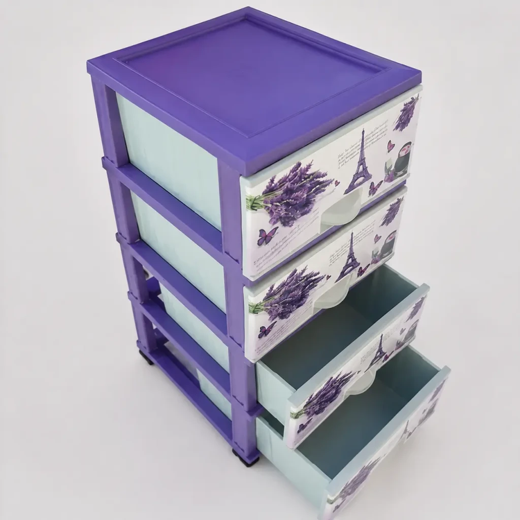 Comod din plastic elif, violet (e298) 3