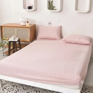 Set lenjerie de pat 3 pcs 180x200cm, roz (06-ms710-60-ev)