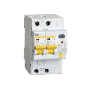 Дифференциальный выключатель ad12m b 30 ма 16 a 2p 220 - 240 в iek Thumbnail 1