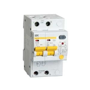 Дифференциальный выключатель ad12m b 30 ма 25 a 2p 220 - 240 в iek