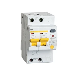 Дифференциальный выключатель ad12m c 30 ма 32 a 2p 220 - 240 в iek