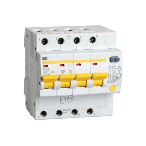 Дифференциальный выключатель ad14 c 30 ма 32 a 4p 400 в iek Thumbnail 1
