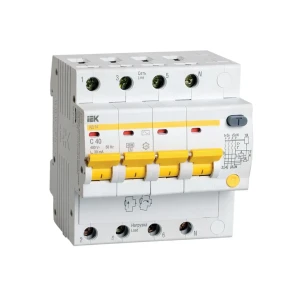 Дифференциальный выключатель ad14 c 30 ма 40 a 4p 220 - 240 в iek Thumbnail 1