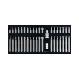 Set de biți 40 buc. hex 4-12, m5 - m12, t20 - t55 3/8" 30 - 75 mm yato