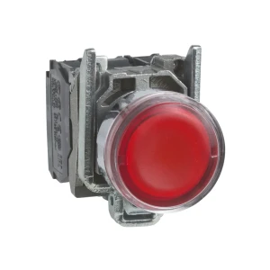 Кнопка schneider-electric xb4bw34m5 1p 220 в 3 a ip66 красный