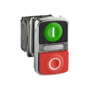 Кнопка schneider-electric xb4bw73731m5 2p 230 в 3 a ip66 красный/чёрный Thumbnail 1