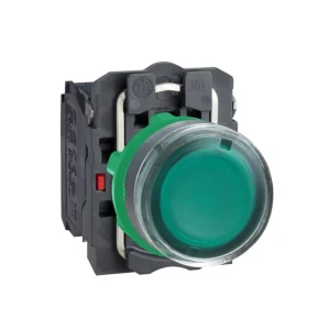 Кнопка с подсветкой schneider-electric xb5aw33m5 1p 230 - 240 в 6 a ip69 зелёный