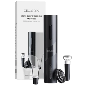 Set pentru vinuri circle joy cj-tz07, negru Thumbnail 4