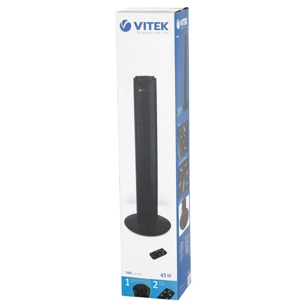 Вентилятор vitek vt-1942, чёрный 6