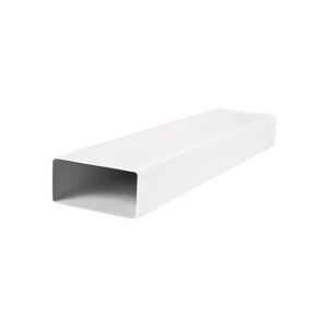 Вентиляционный канал ventika kp55-1 1000 x 110 x 55 мм пвх белый