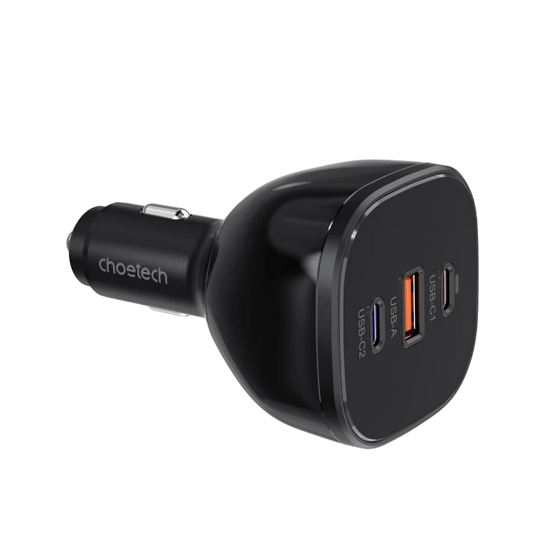Автомобильное зарядное устройство choetech tc0024, 165вт, чёрный 3