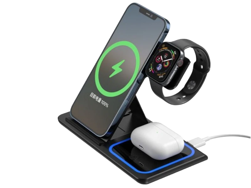 Încărcător wireless xo wx023, 15w, negru 3