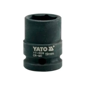 Cap cheie tubulară de impact hexagonal 19 mm 1/2" 39 mm yato