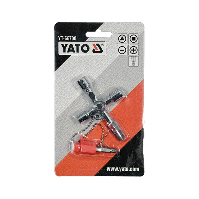Универсальный ключ для технических шкафов 6 - 9 мм yato 2
