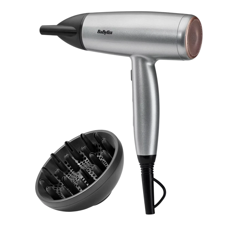 Фен babyliss d580de, 2100вт, серебристый 8