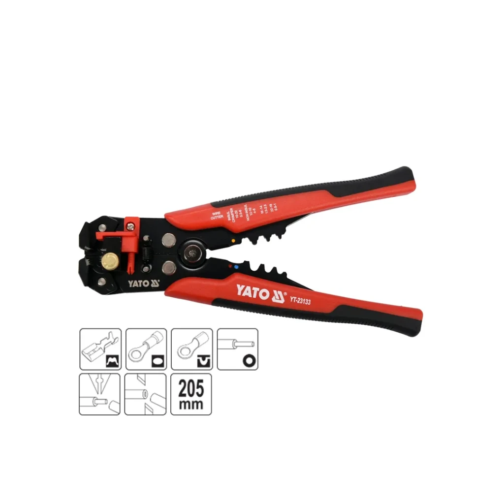 Clește automat de dezizolare și strângere 0.2 - 6 mm² 205 mm universal yato 3