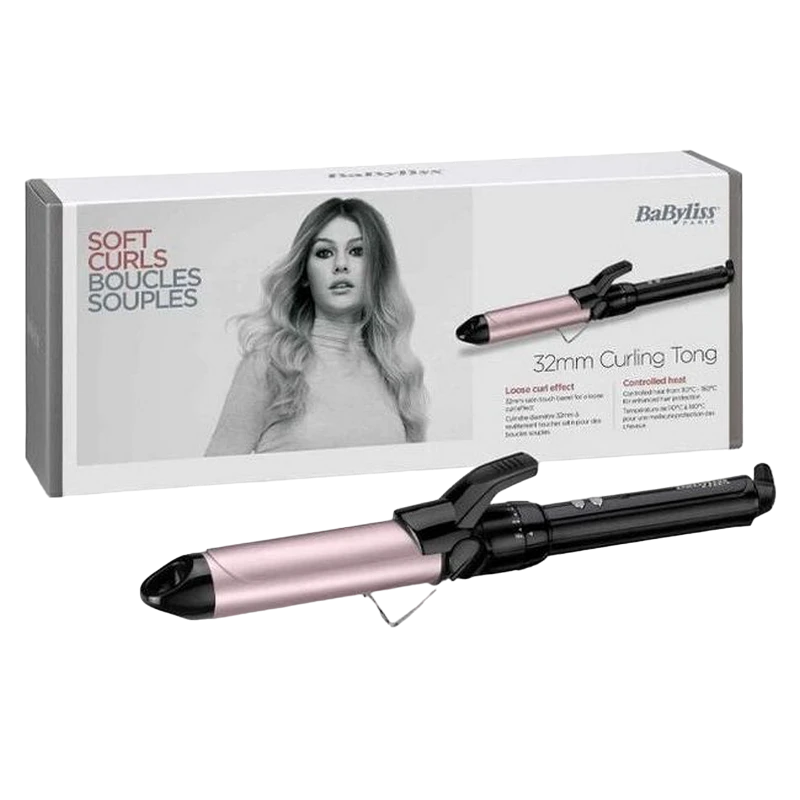 Плойка babyliss c332e, чёрный | розовый 10
