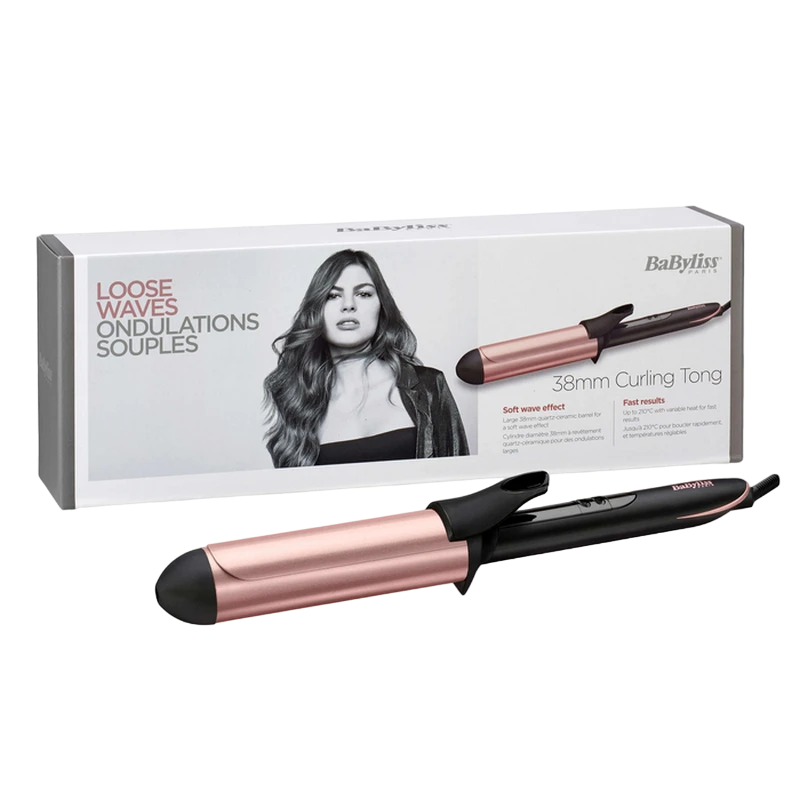 Плойка babyliss rose quartz c453e, чёрный | розовый 3