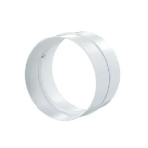 Conector de aeroduct ventika ko125-2 62 x 125 mm plastic alb
