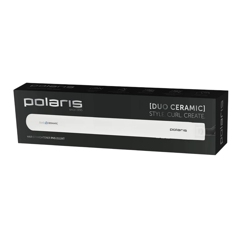 Placă de îndreptat părul polaris phs2112kt, alb 6