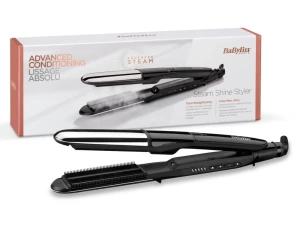Placă de îndreptat părul babyliss 2 in 1 steam shine st496e, negru | argintiu Thumbnail 7