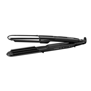 Выпрямитель для волос BaByliss 2 in 1 Steam Shine ST496E, Чёрный | Серебристый