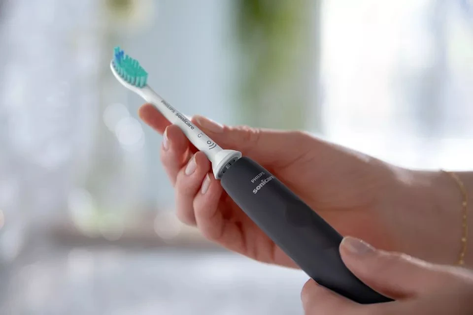 Periuța de dinți electrică sonică philips hx3671/14, negru 4