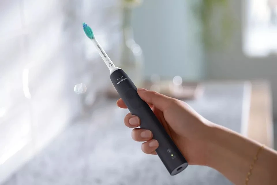 Periuța de dinți electrică sonică philips hx3671/14, negru 6