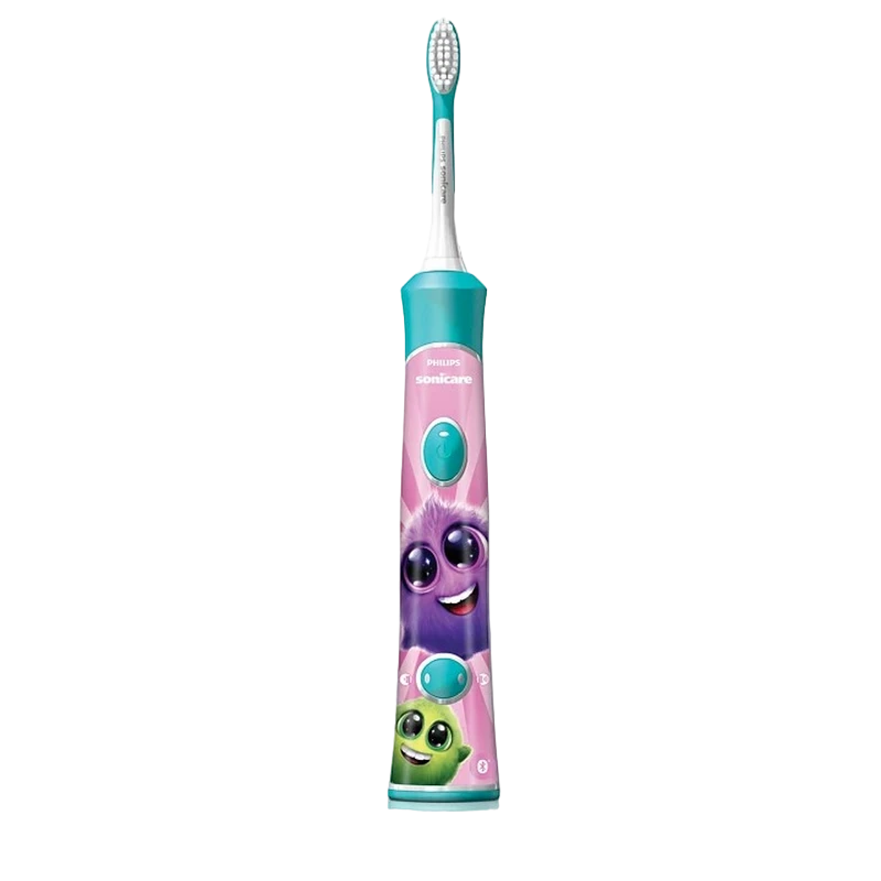 Звуковая зубная щетка philips sonicare for kids hx6322/04, бирюзовый 16