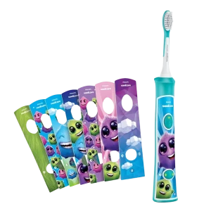 Звуковая зубная щетка philips sonicare for kids hx6322/04, бирюзовый Thumbnail 7