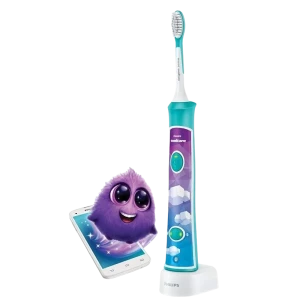 Звуковая зубная щетка philips sonicare for kids hx6322/04, бирюзовый Thumbnail 15