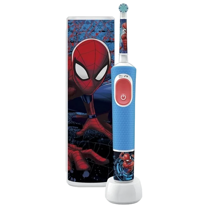 Periuță de dinți electrică braun kids vitality pro d103 spiderman, albastru 4