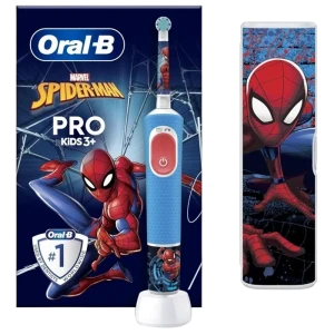 Periuță de dinți electrică braun kids vitality pro d103 spiderman, albastru Thumbnail 6