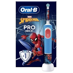Periuță de dinți electrică braun kids vitality pro d103 spiderman, albastru