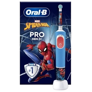 Periuță de dinți electrică Braun Kids Vitality PRO D103 Spiderman, Albastru