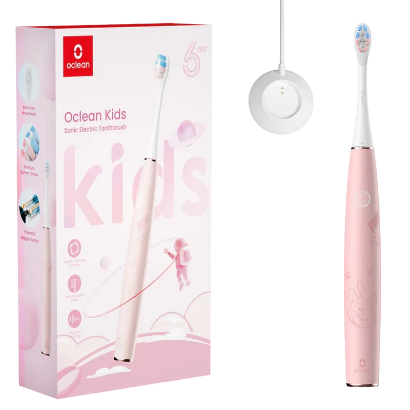 Электрическая зубная щетка oclean kids, розовый 2