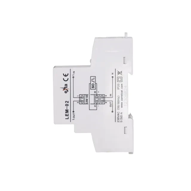 Contor electric zamel lem02 monofazat 50 a 230 v ip20 3