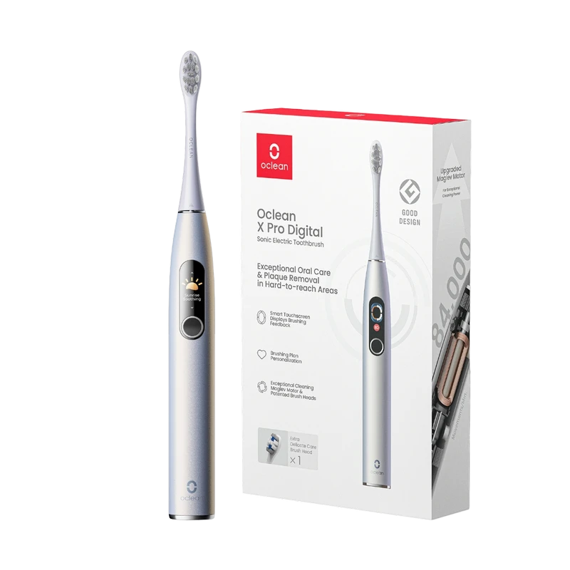 Periuța de dinți electrică sonică oclean x pro digital, argintiu 4
