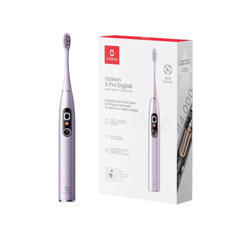 Periuța de dinți electrică sonică oclean x pro digital, violet 2