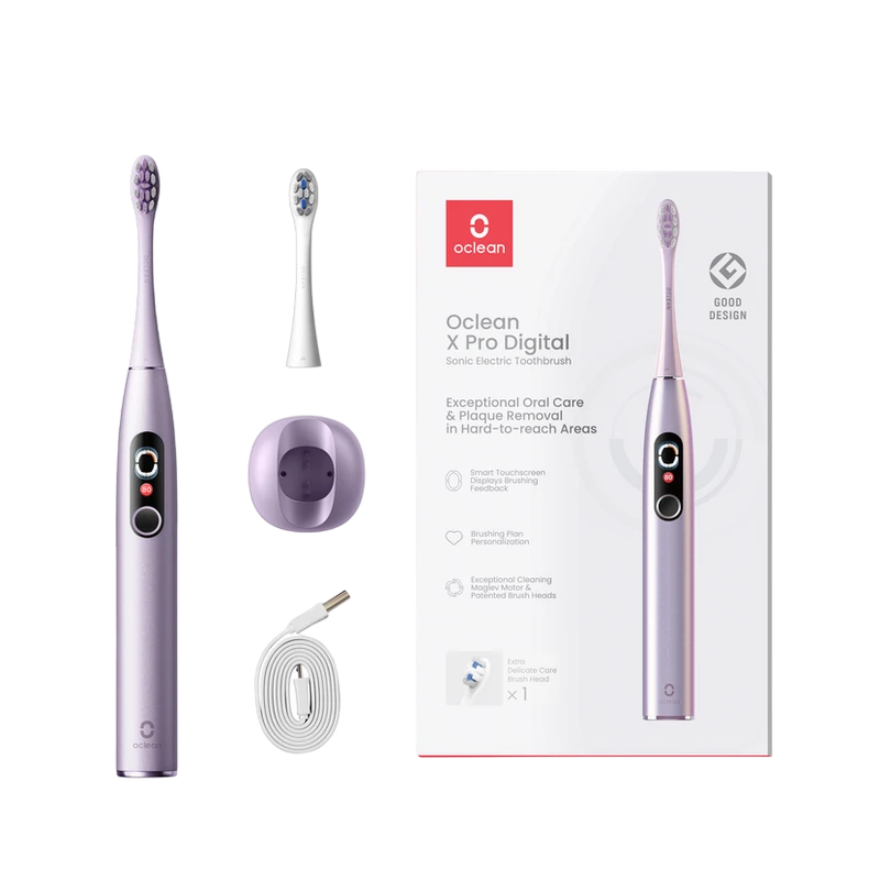 Periuța de dinți electrică sonică oclean x pro digital, violet 5